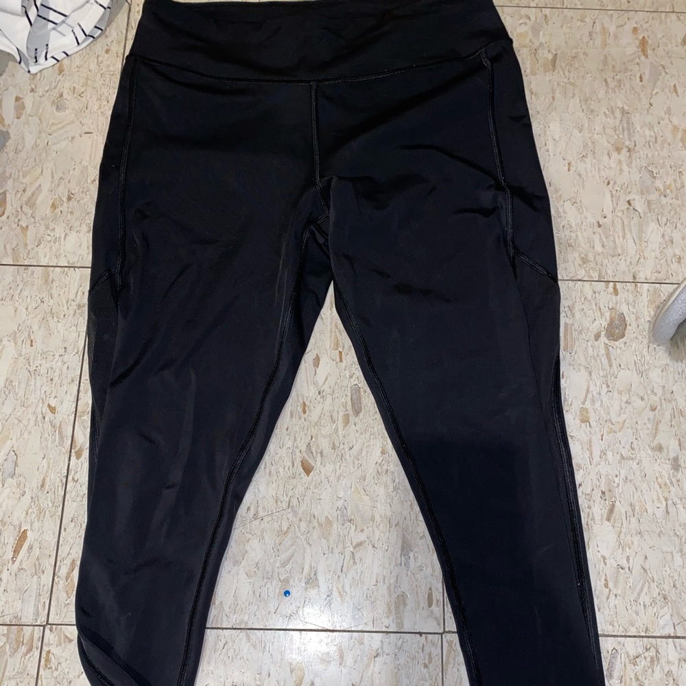 Black Victoria secret leggings with mesh